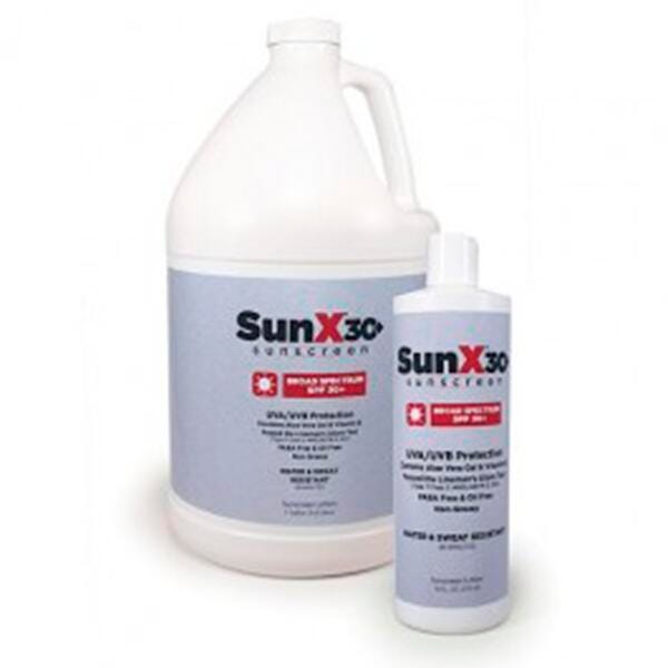 SunX 30+ Broad Spectrum Sunscreen- 1 Gallon Pump, Item Number 1556858